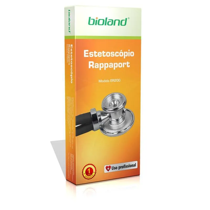 Estetoscópio Premium Rappaport Bioland Uso Profissional