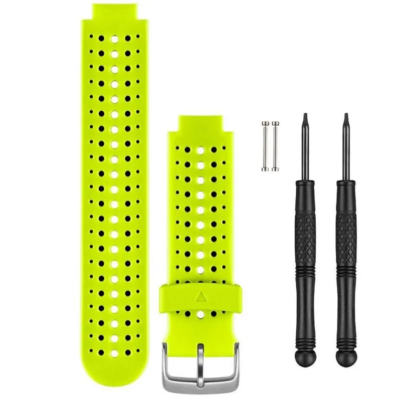 Pulseira p/ Garmin Forerunner 230 / 235 / 630 / 735XT - 010-11251-83 (Amarela/Preta)