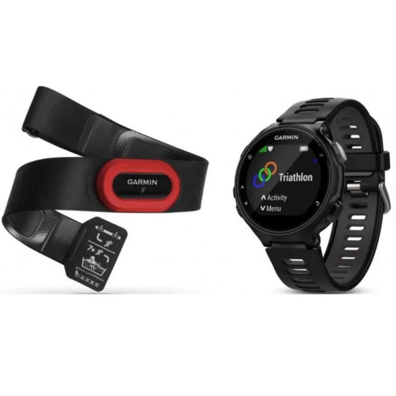 Relógio Garmin Forerunner 735XT - 010-01614-15 (Preto/Cinza)