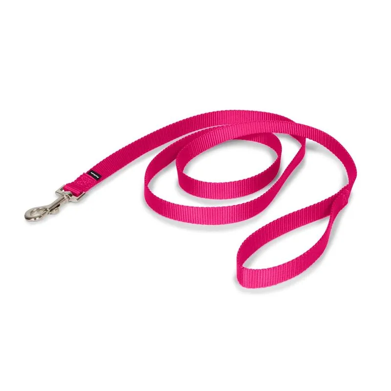 Trela de nylon para cães PetSafe - Trela forte, durável e de estilo tradicional com fecho de pressão fácil de usar - 3/4 x 6, rosa framboesa