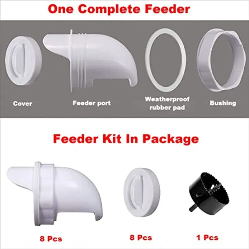 Honsreo Diy No Waste Chicken Feeder Kit, Aves Automáticas