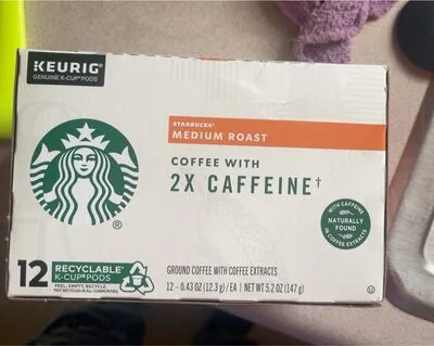 Medium roast coffee 2x caffeine