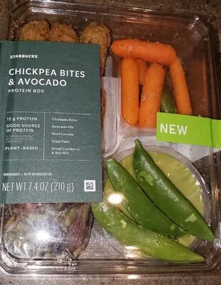 Chickpea bites & avocado protein box