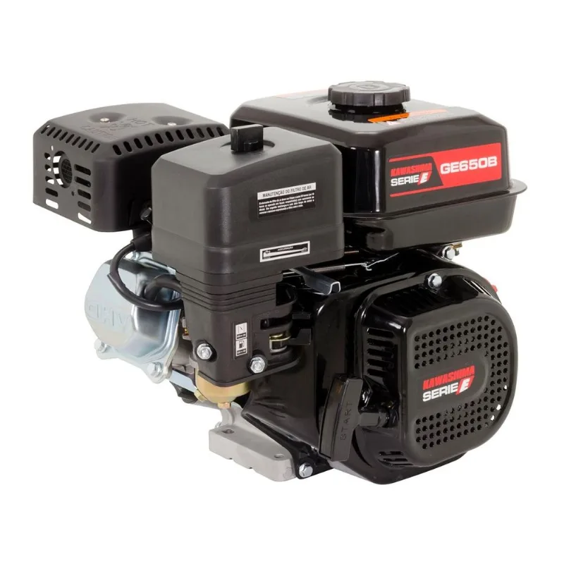 Motor Estacionário Profissional Kawashima Ge650b Á Gasolina 4t 6.5hp Alta Potência E Resistência Ideal Para Geradores E Bombas