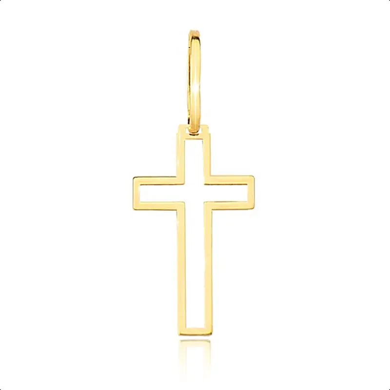 Pingente Cruz Ouro 18k 750