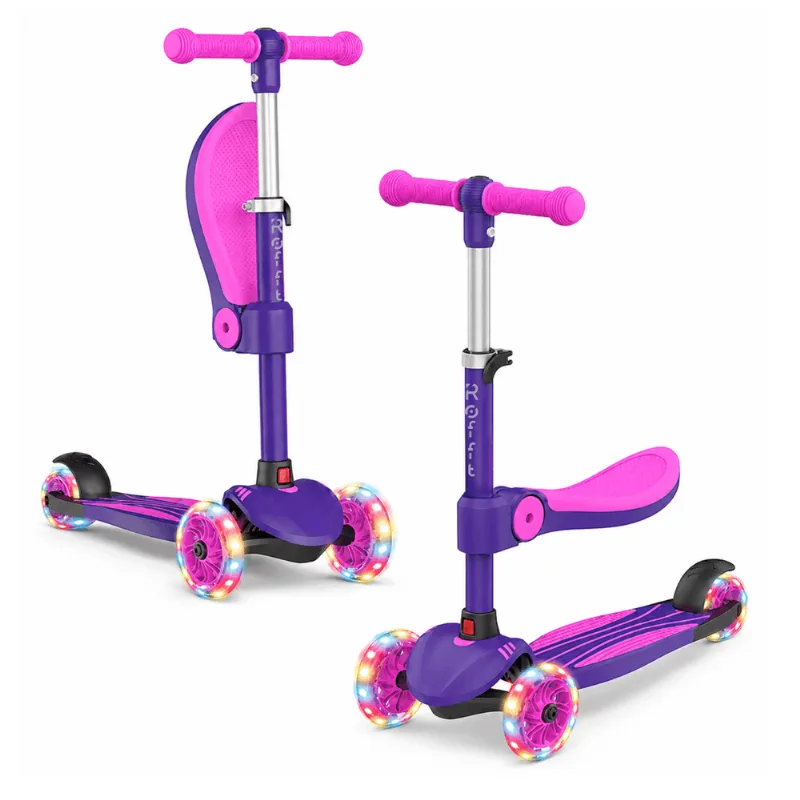 Monopatín Infantil Mini con Asiento Plegable MINI-882 ROS