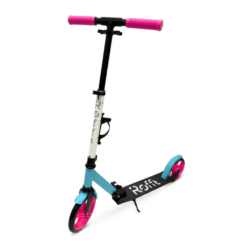 Monopatín Urbano Plegable con Pie de Apoyo Adolescentes y Adultos S107 BLAN