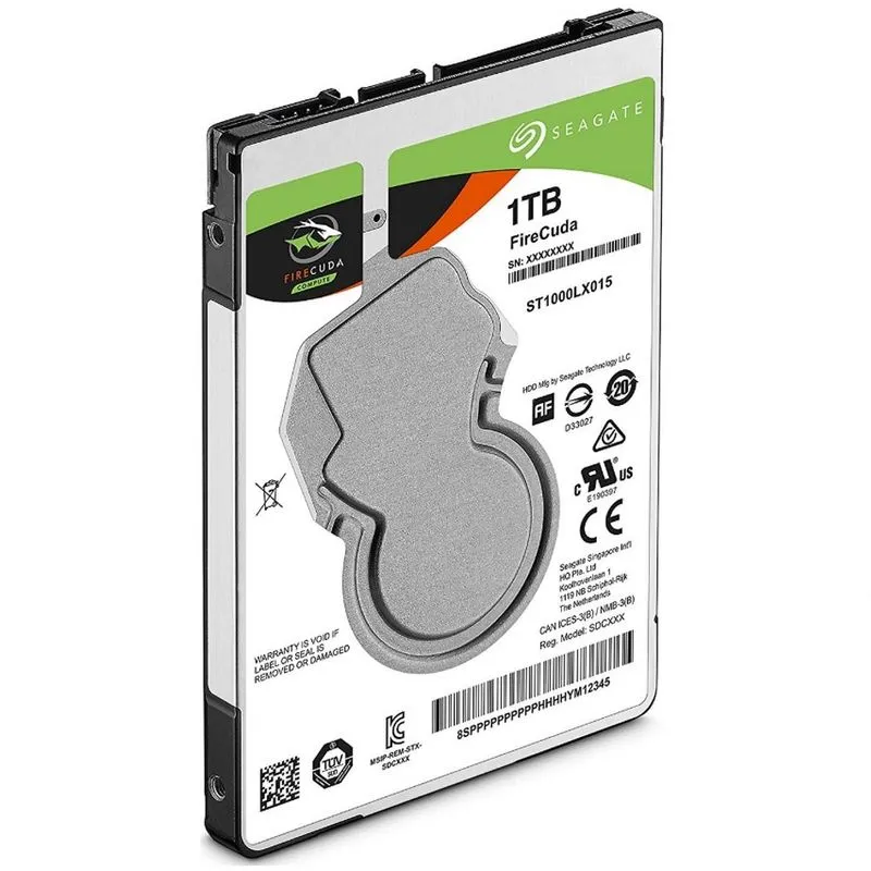 HD Notebook 1TB SATA3 Seagate FireCuda Gaming - ST1000LX015 (2,5pol, 5.400 RPM)