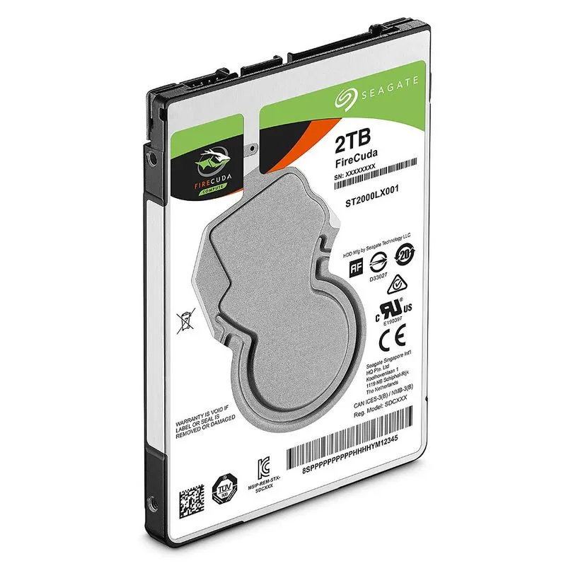 HD Notebook 2TB SATA3 Seagate FireCuda SSHD - ST2000LX001 (2,5pol, 5.400 RPM)