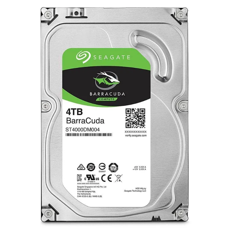 HD Desktop 4TB SATA 3 5400 RPM 256MB 3.5" Seagate BarraCuda ST4000DM004