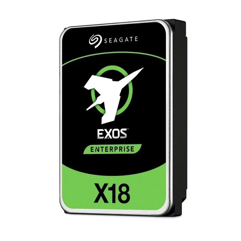 HD 18TB SAS Seagate Exos X18 Enterprise Capacity - ST18000NM005J (3,5pol, 12Gb/s, 7.200 RPM, 256MB Cache, CMR, SED)