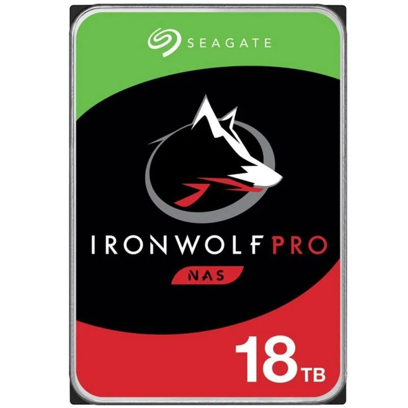 HD 18TB SATA Seagate IronWolf PRO - ST18000NE000 (3,5pol, 6Gb/s, 7.200 RPM, CMR, 256MB Cache)