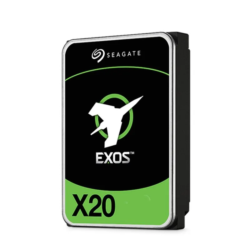 HD 18TB SATA3 Seagate Exos X20 Enterprise Capacity - ST18000NM004D (3,5pol, 6Gb/s, 7.200 RPM, 256MB Cache, CMR, SED)