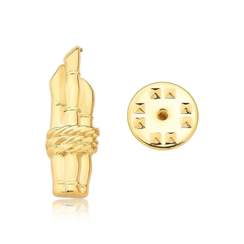 Botton VL Accessoires VLv572 Ouro 2.7x1cm Dourado Unissex Revestido em Ouro