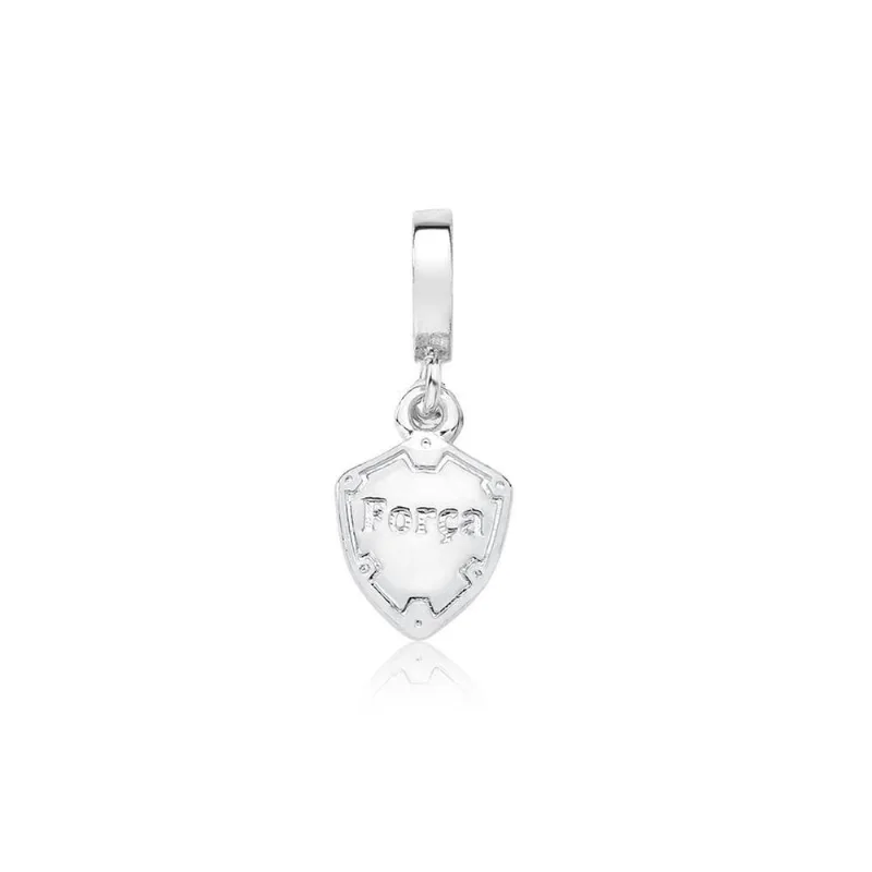 Charm Escudo Força com Revestimento Prateado VL Accessoires VLVL537 Prata Único