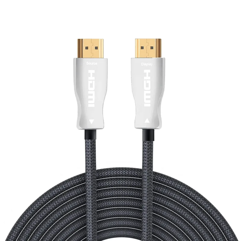 Cabo Fibra Óptica HDMI 2.1 8K Híbrido AOC 48Gbps HDR eARC VRR (50 Metros)