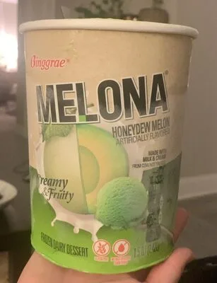 Honeydew melon ice cream