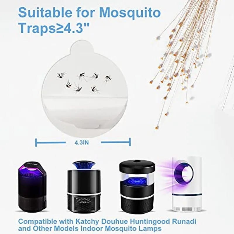28pcs 4.3 Mosquito Trap Refill Glue Boards Wit Compatível