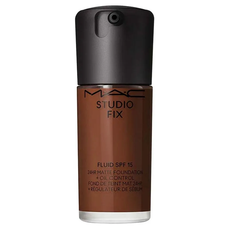 Base Líquida M·A·C Soft Matte Studio Fix - Tons Escuros FPS15 NW55