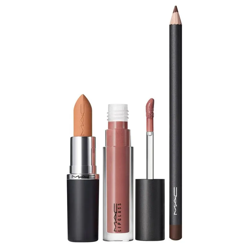 Kit para Lábios MAC Shift Metamorphosis - Batom + Lápis de Boca + Gloss Kit