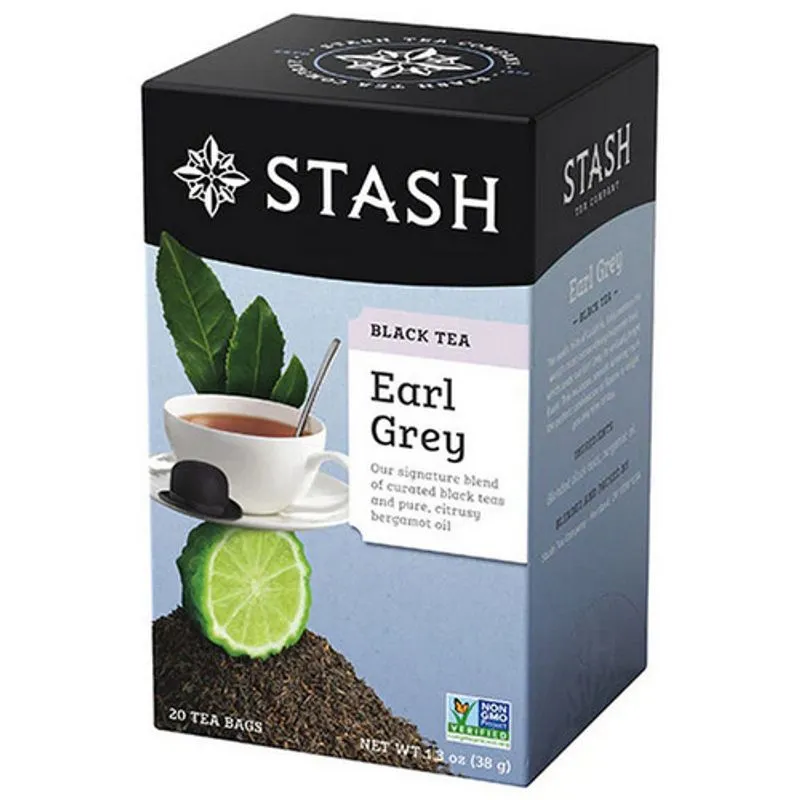 Chá Preto Earl Grey 20 Ct Por Stash Tea