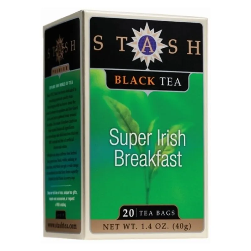 Chá De Café Da Manhã Super Irlandês 20 Sacos De Chá Stash