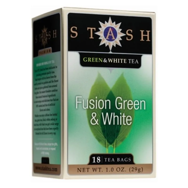Chá Verde E Branco De Fusão 18 Sacos De Chá Stash