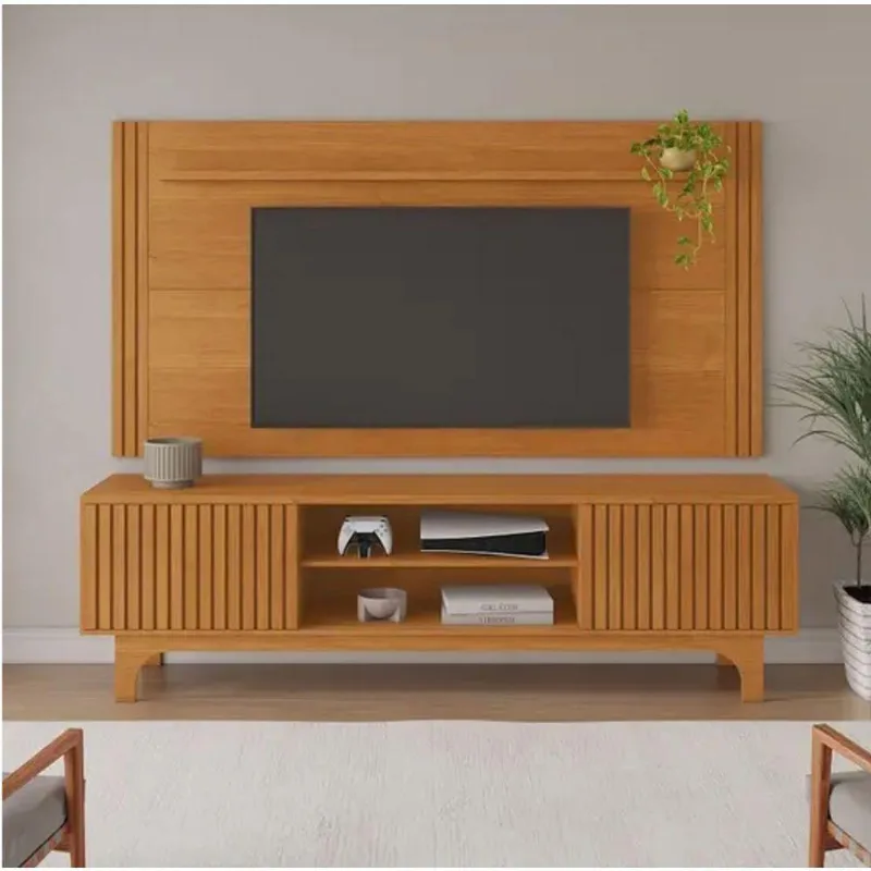 Rack Com Painel Até 70" Trunfo Jcm Movelaria - Cinamomo