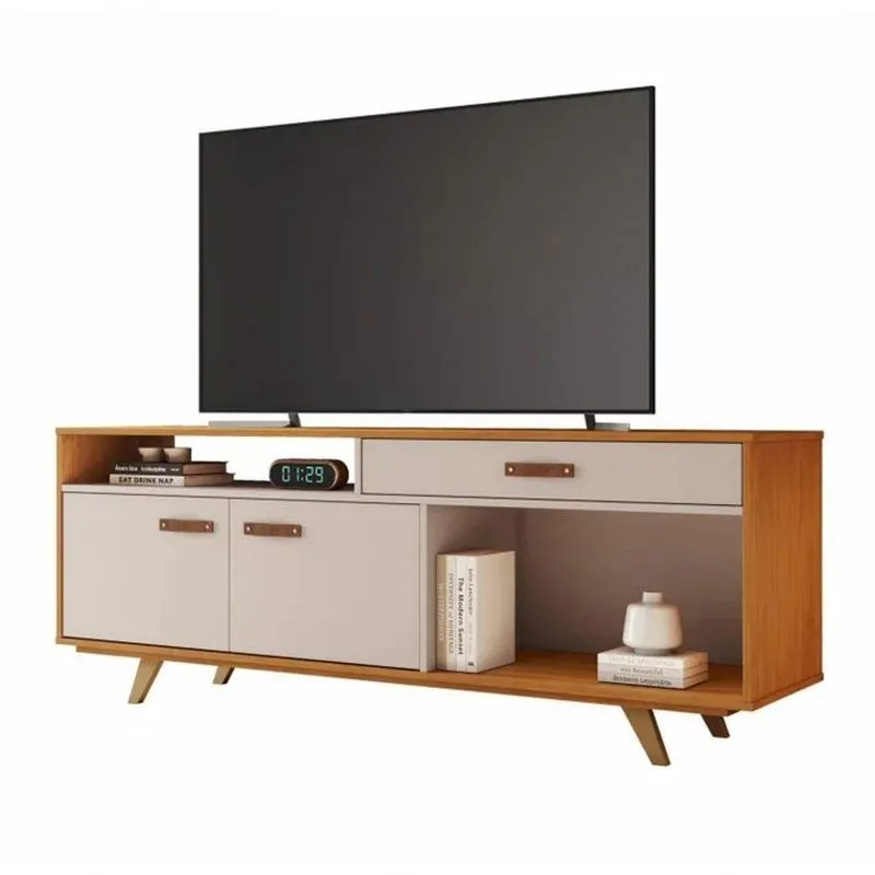 Rack Ímpar Para Tv Até 65" Jcm Movelaria - Cinamomo/off