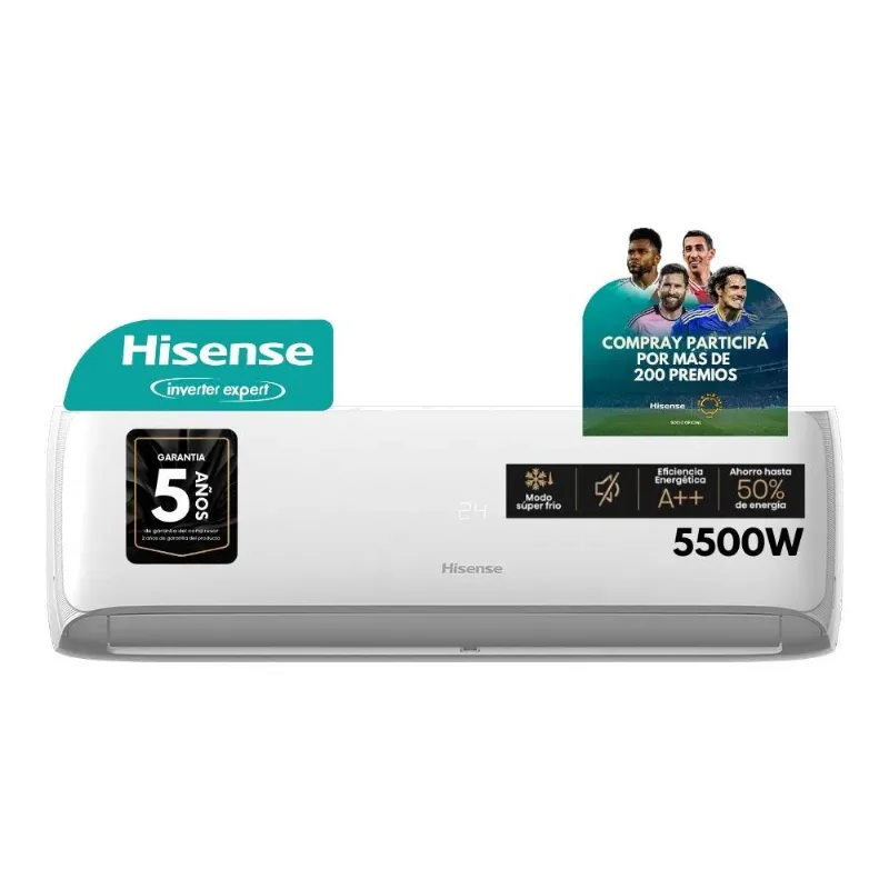 Aire Acondicionado Hisense Split Inverter 5500W AS18UR4SXSCD00PX4