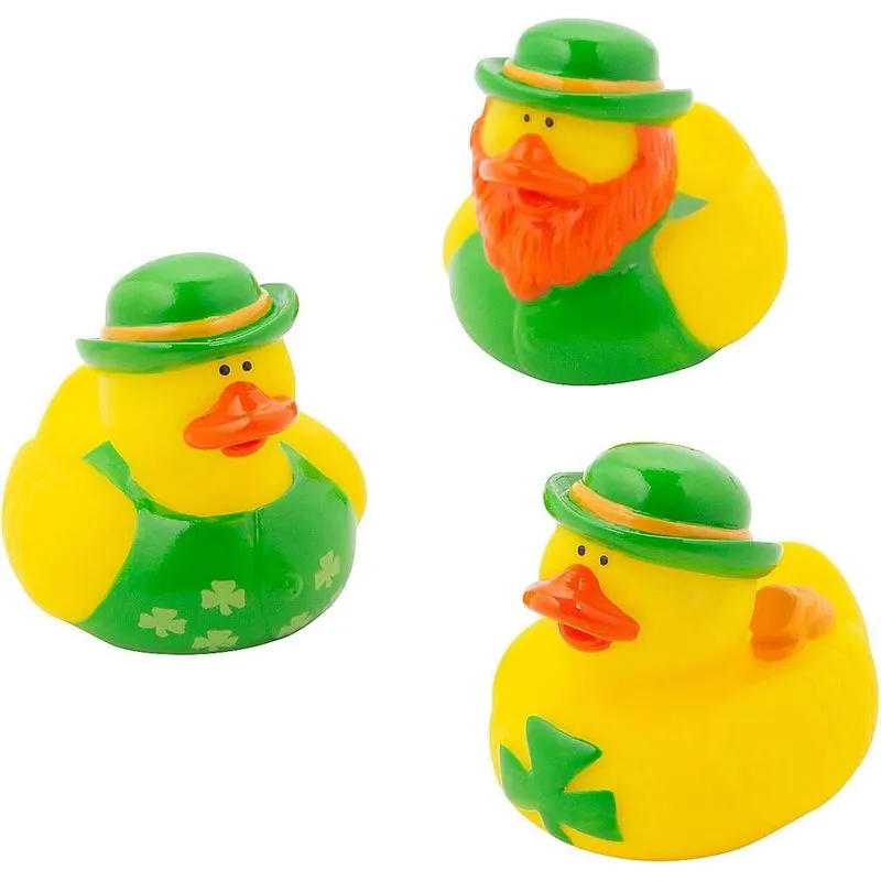Rubber Ducks Fun Express Irish Dia De São Patrício X12