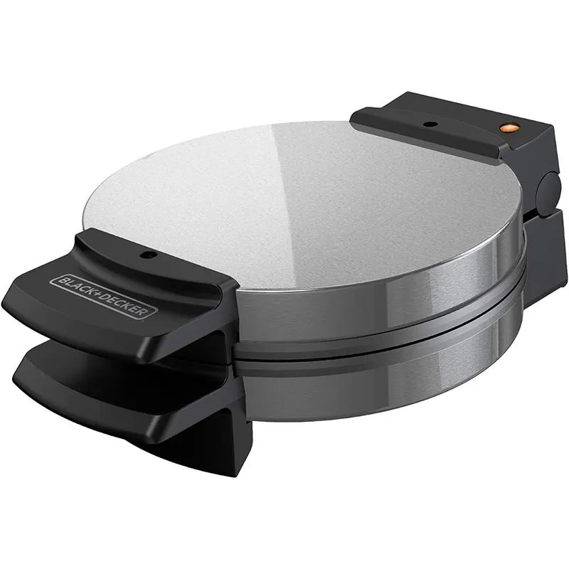 BLACK DECKER Máquina de Waffle Aço Inox Prata 110V