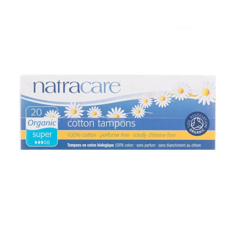 Absorvente Interno Orgânico Cotton Tampons Super 20un