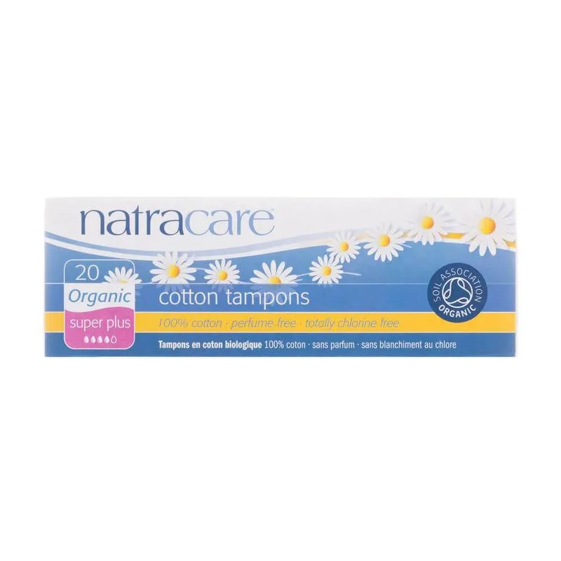 Absorvente Interno Orgânico Cotton Tampons Super Plus 20un