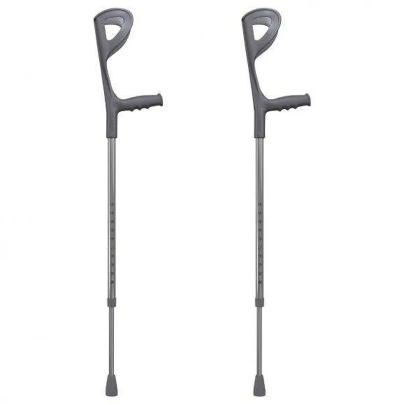 Kit 2 Muleta Canadense Ajustável Fixa 120 Kg Em Alumínio