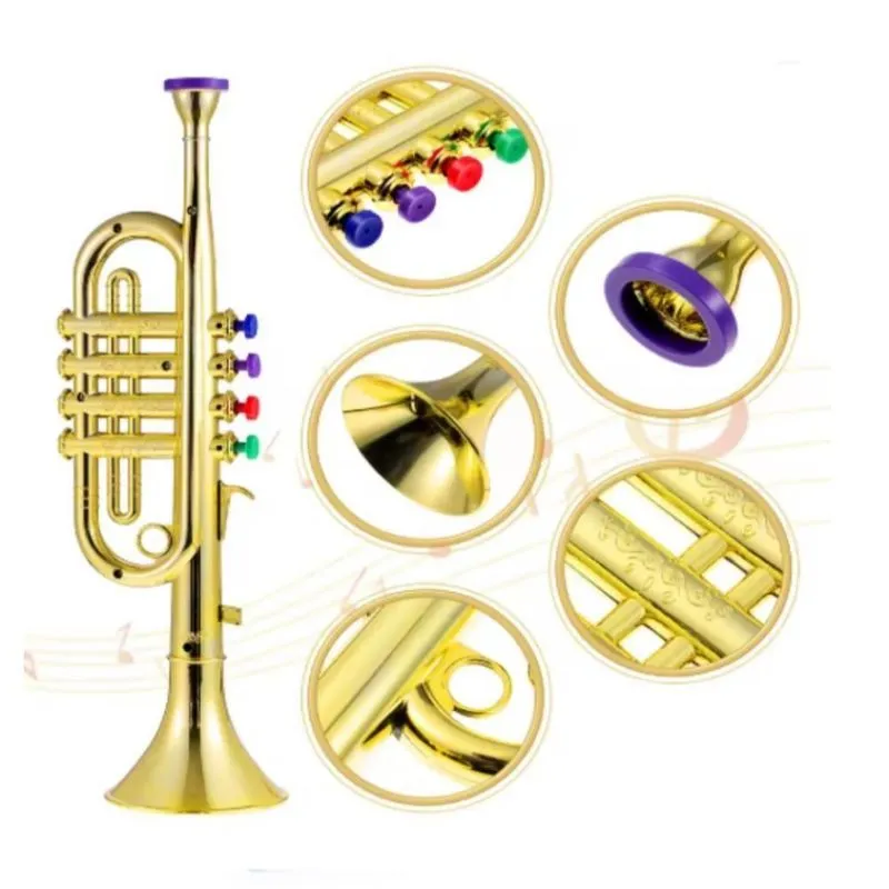 Trompete - Instrumento Musical Infantil De Sopro Educativo