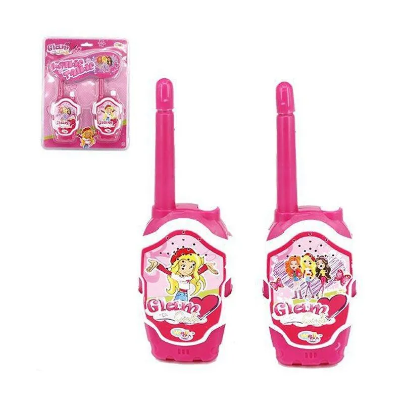 Walkie Talkie Infantil Radio Comunicador Rosa