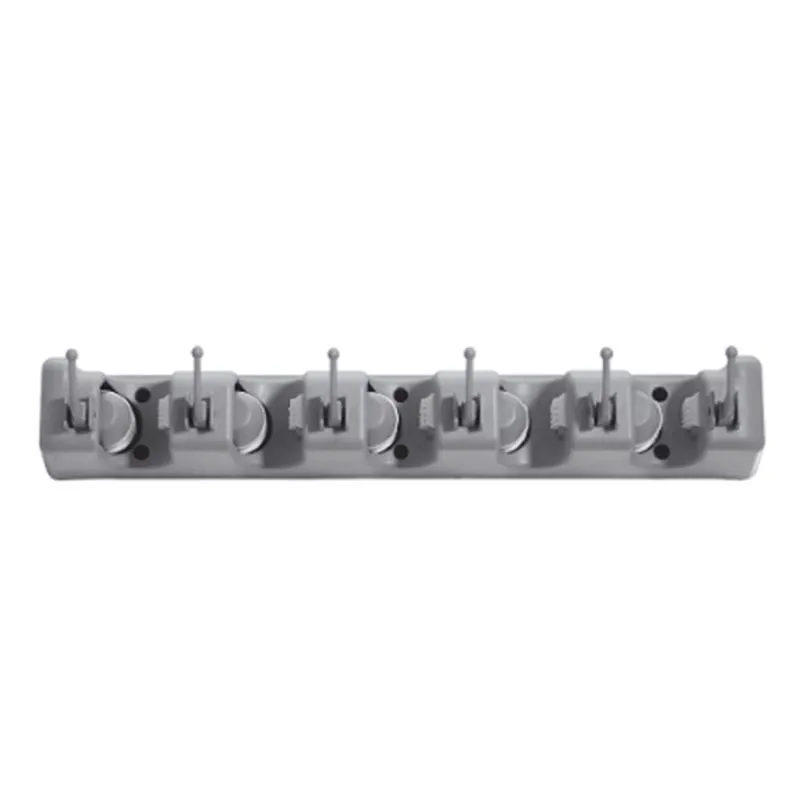 SUPORTE ORGANIZADOR PARA VASSOURAS E RODOS COM 5 DIVISOES LAVANDERIA QUINTAL JARDIM HOME SPACE