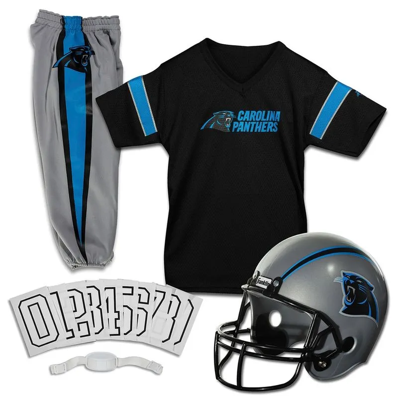 Franklin Sports Carolina Panthers Kids Football Uniform Set - nfl Youth Football Costume for Boys & Girls - Set Includes Helmet, Jersey & Pants - Médio