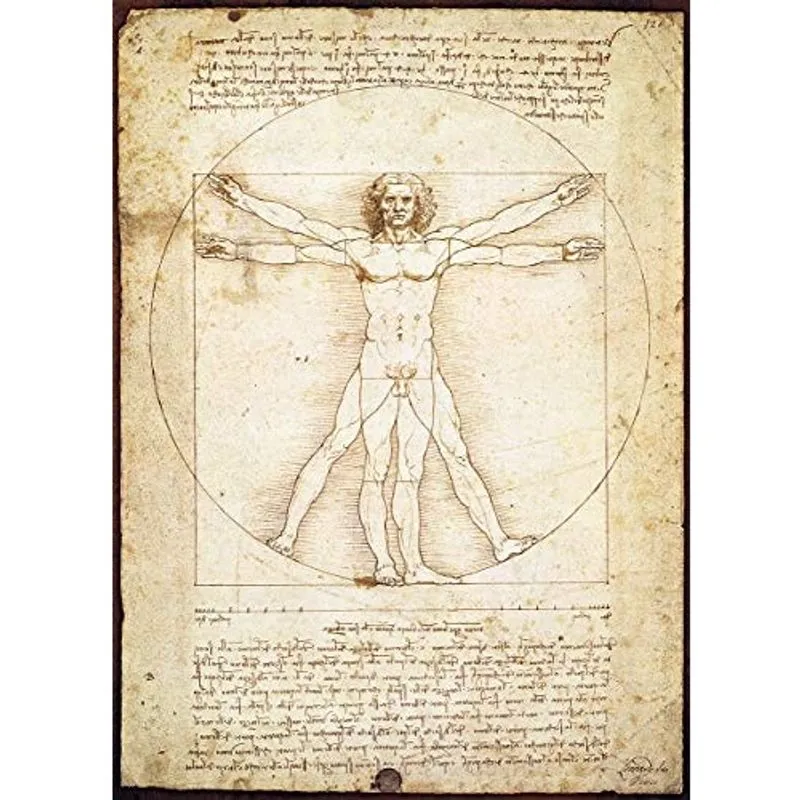 EuroGraphics Vitruvian Man por Leonard Da Vinci 1000 Peça Quebra-cabeça