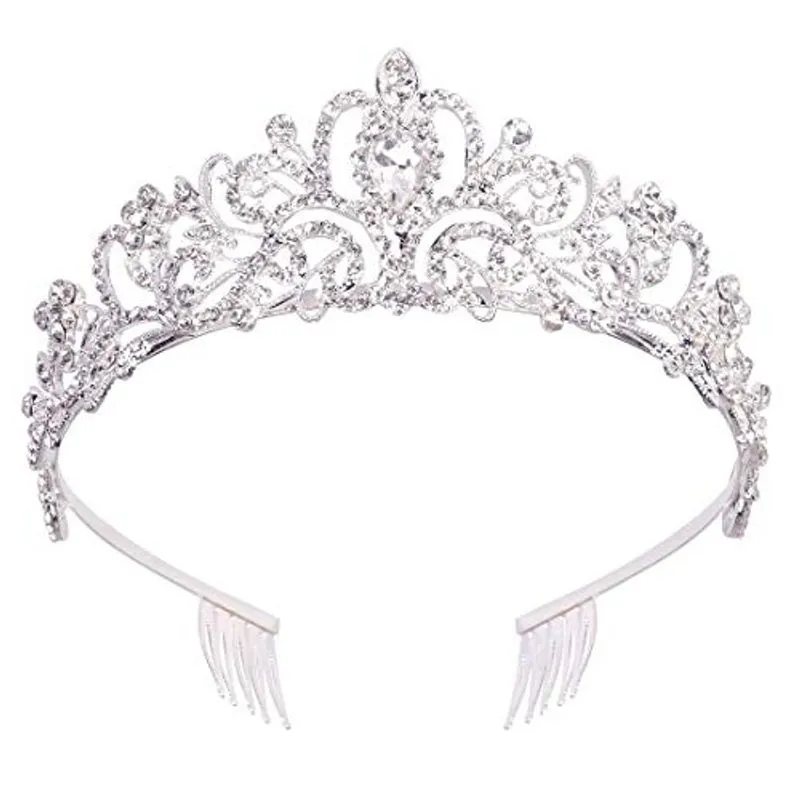 Taomoder Tiaras De Prata Para Mulheres Coroas Para Mulheres Prata T