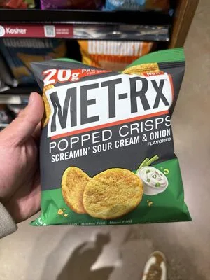 Popped Crisps Screamin' Sour Cream & Onion Flavored