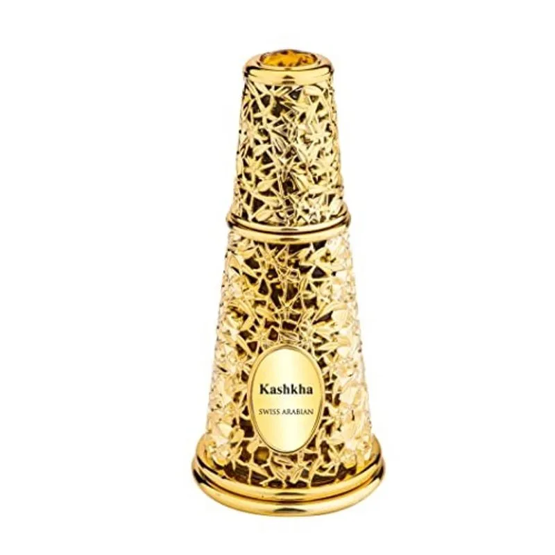 Swiss Arabian Kashkha - Produtos de Luxo de Dubai - Perfume Pessoal Duradouro E Viciante Óleo Fragrância - Um Aroma Sedutor e Exclusivo - O Perfume Luxuoso Da Arábia - 0,6 Oz