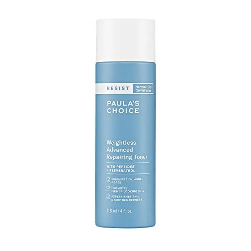 Escolha De Paula Resista Toner De Reparação Avançada Sem Peso, Niacinamide &amp; Ácido Hialurônico, Rugas &amp; Grandes Poros, Pele Oleosa, 4 O
