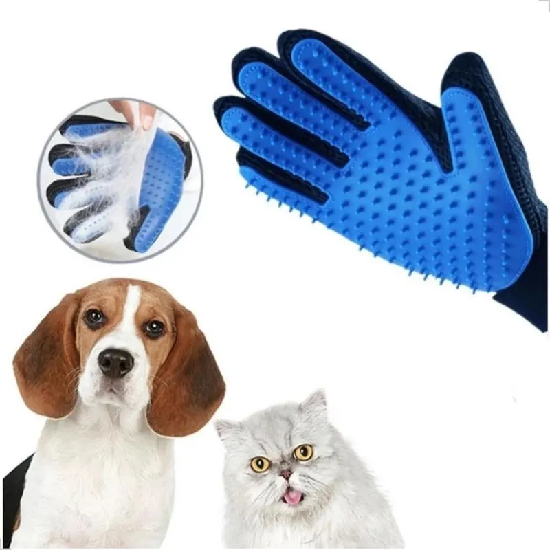 Escova Pet Tira Pelo Cachorro Gato Luva Rasqueadeira Banho