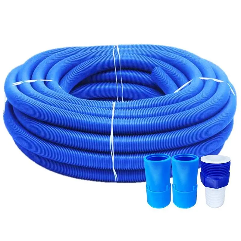 Mangueira 8m Ecológica Para Piscinas + Ponteiras E Adaptador