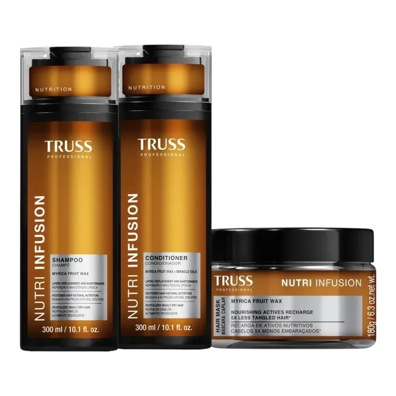 Kit Truss Nutri Infusion Shampoo 300Ml, Condicionador 300Ml E Máscara 180G