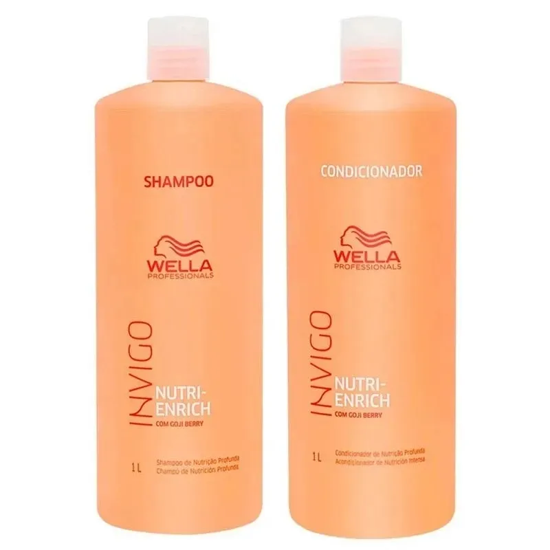 Kit Wella Professionals Invigo Nutri-Enrich Shampoo 1L + Condicionador 1L
