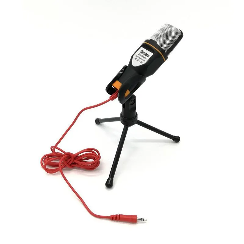 Microfone Condensador Tripé Mesa Gravar Vídeo Youtube Tomate