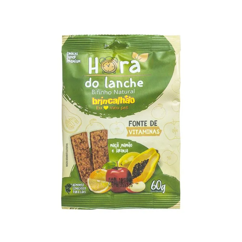 Bifinho Brincalhão Hora Do Lanche Maça E Mamão 60g